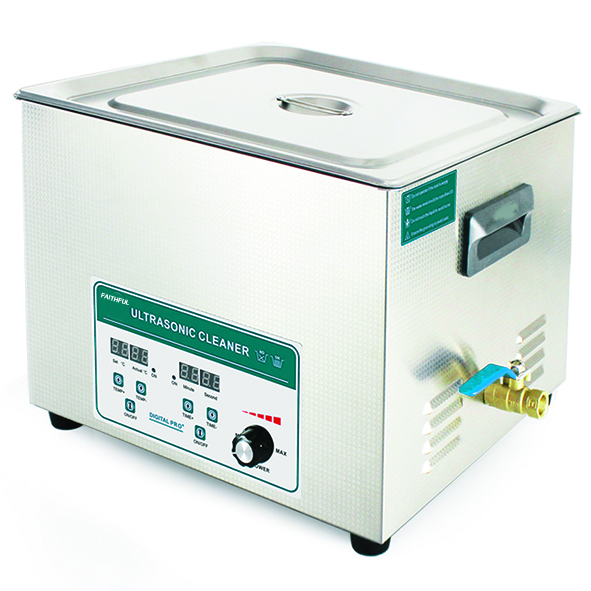 Nettoyeur à ultrasons -Modèle à puissance réglable, avec minuterie et chauffage
