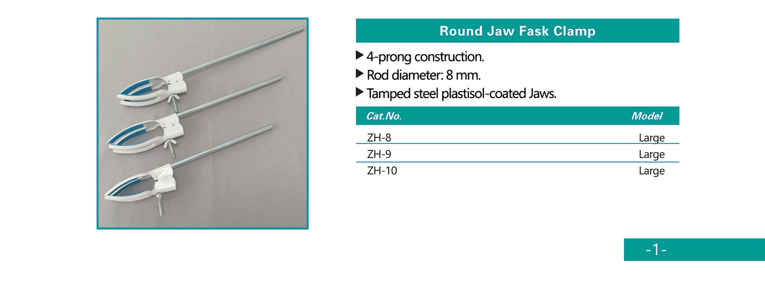 Accessoires de laboratoire Clamp ZH-8 ZH-9 ZH-10