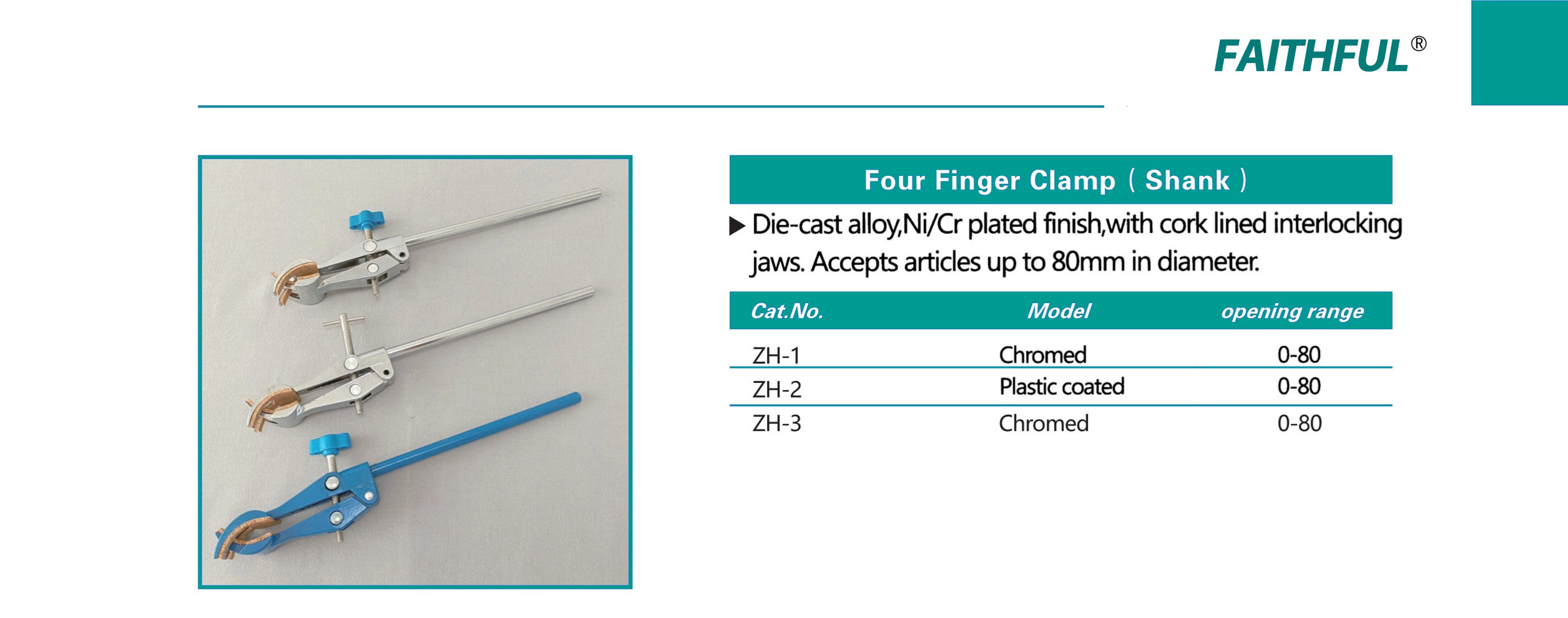 Accessoires de laboratoire CLAMP-ZH-1 ZH-2 ZH-3